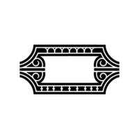 Art Deco Frame, Elegant Ornament, Vintage, Decorative Border vector