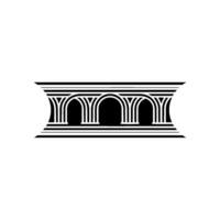 Minimalist Archway, Geometric Symmetry, Serene Composition vector