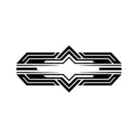Geometric Deco Emblem, Modern Abstract vector