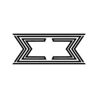 Geometric Sigma Symbol, Minimalist vector