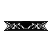 Geometric Deco Emblem, Shadowed Detail vector