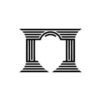 Geometric Archway, Minimalist, Classical Influence vector