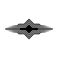 Geometric Zenith Abstract Starburst Emblem vector