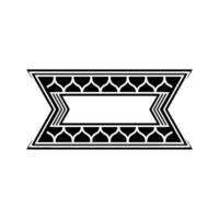 Geometric Deco Banner, Minimalist, Elegant Border vector