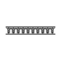 Art Deco Ornament Border, Geometric, Elegant Detail - Line vector