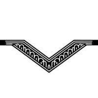 Geometric Deco Border, Streamlined Elegance, Vintage vector