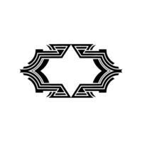 Geometric Deco Frame, Minimalist, Abstract Ornament vector
