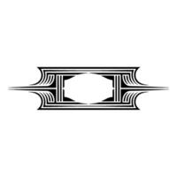 Geometric Deco Frame, Minimalist, Elegant Border - Abstract vector
