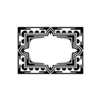 Geometric Deco Frame, Elegant Border, Minimalist, Gradient vector