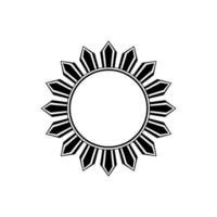 Geometric Sunburst, Minimalist Emblem, Radiant vector