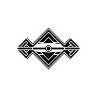 Geometric Symmetry, Shadow Gradient, Modern Emblem vector