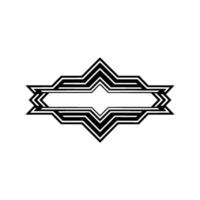 Geometric Diamond Badge, Minimalist, Retro Style vector