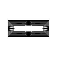 Geometric Symmetry, Minimalist, Modern Abstract vector