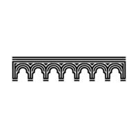 Art Deco Archway Border, Elegant Geometric vector