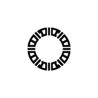 Geometric Circle Emblem, Minimalist, Circular Motif, Abstract vector