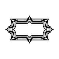 Art Deco Frame, Elegant Ornament, Vintage, Decorative vector