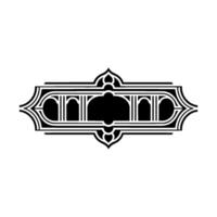 Art Deco Emblem, Elegant Border, Vintage, Decorative Element vector