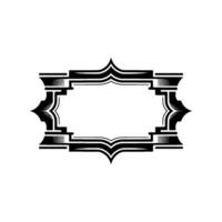 Art Deco Frame, Elegant Border, Vintage, Minimalist Style - Geometric vector
