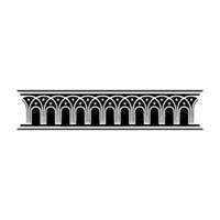 Art Deco Column Border, Elegant Ornamentation vector