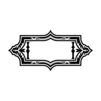 Ornate Decorative Frame, Vintage Elegance, Blank Space vector