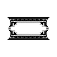 Art Deco Frame, Elegant Border, Vintage vector