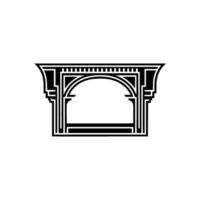 Art Deco Archway, Geometric, Minimalist vector