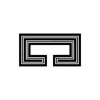 Geometric Loop, Minimalist Gradient, Abstract vector