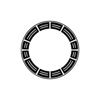 Geometric Circle Pattern, Minimalist, Circular Motif, Minimalism vector