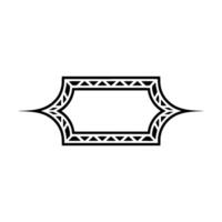 Art Deco Ornament, Geometric Frame, Elegant Border, Stylized vector