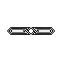 Geometric Intertwined Arrows, Minimalist vector