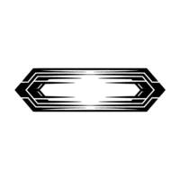 Geometric Deco Shield - Minimalist vector