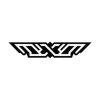Geometric X-Mark, Abstract vector