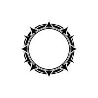 Tribal Circle Frame, Geometric, Minimalist vector