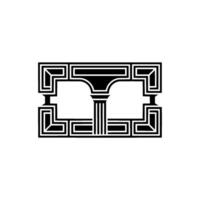 Geometric Classical Frame, Minimalist vector
