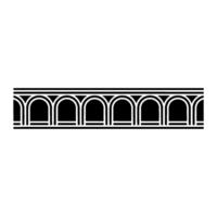 Art Deco Archway Border, Geometric, Elegant Minimalism vector
