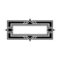 Art Deco Frame, Geometric Ornamentation, Elegant vector