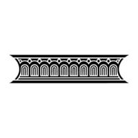 Art Deco Band, Geometric Ornamentation, Stylized Border vector
