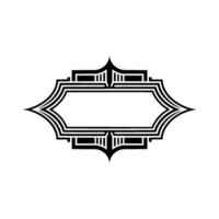 Art Deco Ornament, Elegant Border, Vintage Element, Frame vector