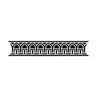 Art Deco Archway Border, Geometric Ornamentation vector