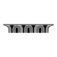 Geometric Archway, Minimalist, Architectural Motif vector