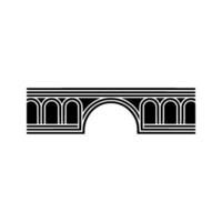 Geometric Archway, Minimalist Silhouette, Circular Focus vector