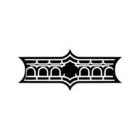 Geometric Crest, Minimalist Emblem, Shadowed Detail vector