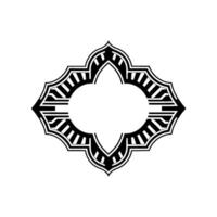 Geometric Deco Emblem, Minimalist, Elegant Outline, Monogram vector