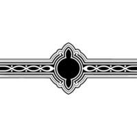 Elegant Celtic Border, Vintage Ornamentation, Decorative Element vector