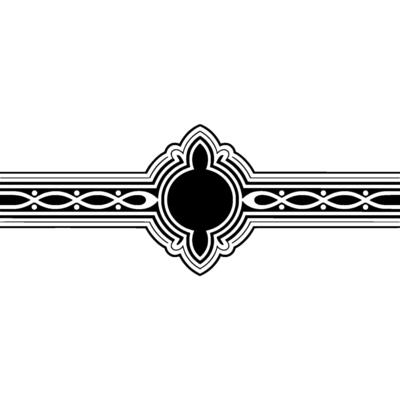Elegant Celtic Border, Vintage Ornamentation, Decorative Element