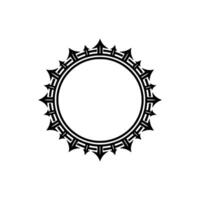 Geometric Tribal Frame, Minimalist vector