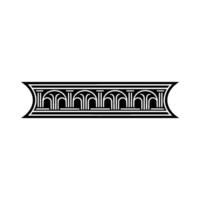 Art Deco Ornament, Linear, Elegant Border vector