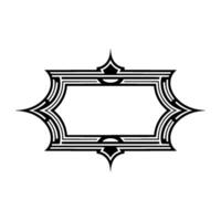 Art Deco Frame, Geometric Ornament, Vintage Elegance, Elegant vector