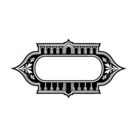 Art Deco Ornament, Elegant Frame, Vintage, Decorative vector