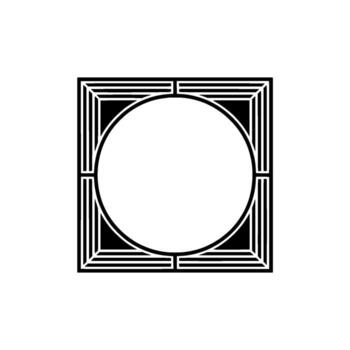 Geometric Frame, Minimalist, Empty Space, Modern vector